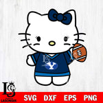 BYU Cougars Hello Kitty sport 7 Svg Eps Dxf Png File, NCAA svg, Digital Download, Instant Download