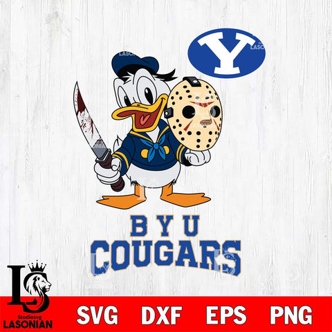 BYU Cougars Jason Voorhees 12 Svg Eps Dxf Png File, Digital Download