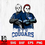 BYU Cougars Jason Voorhees 8 Svg Eps Dxf Png File, Digital Download