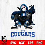 BYU Cougars Jason Voorhees Halloween SVG Svg Eps Dxf Png File, Digital Download, Instant Download