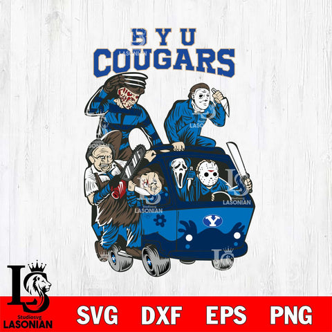 BYU Cougars Jason Voorhees Horror 10 Svg Eps Dxf Png File, NCAA svg, Digital Download, Instant Download