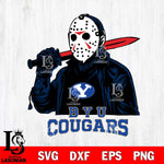 BYU Cougars Jason Voorhees Horror 12 Svg Eps Dxf Png File, NCAA svg, Digital Download, Instant Download