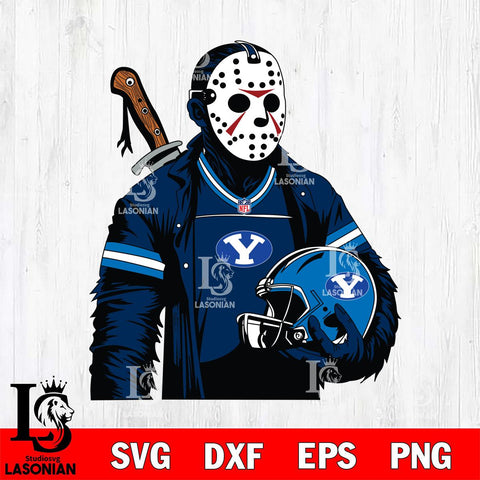 BYU Cougars Jason Voorhees Horror 2 Svg Eps Dxf Png File, NCAA svg, Digital Download, Instant Download