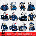 BYU Cougars Jason Voorhees Horror Bundle 12 SVG Eps Dxf Png File, bundle NCAA svg, Digital Download, Instant Download