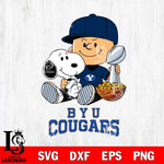 BYU Cougars Peanuts Snoopy Champion football SVG DXF EPS PNG FILE,Snoopy File Cut, NCAA Digital Download,Instant Download,Christmas Silhouette