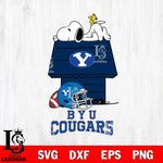BYU Cougars Snoopy Chill Football SVG DXF EPS PNG FILE,Snoopy File Cut, NCAA Digital Download,Instant Download,Christmas Silhouette