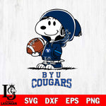 BYU Cougars Snoopy Football Svg Eps Dxf Png File, NCAA svg , Digital Download , Instant Download, Cricut File