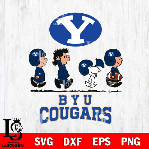 BYU Cougars Snoopy Sport 12 Svg Eps Dxf Png File, Digital Download