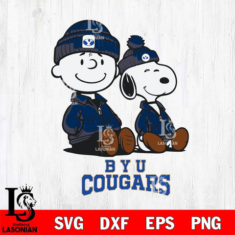 BYU Cougars Snoopy Sport 6 Svg Eps Dxf Png File, Digital Download
