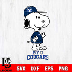 BYU Cougars Snoopy Sport 8 Svg Eps Dxf Png File, Digital Download