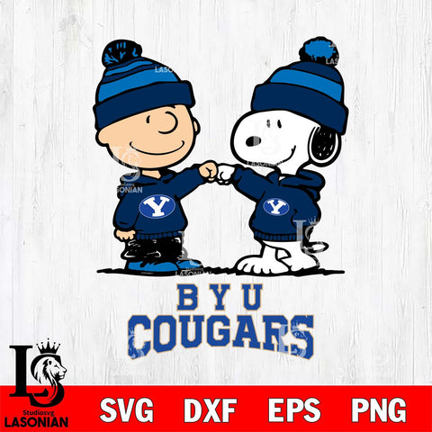 BYU Cougars Snoopy Sport 9 Svg Eps Dxf Png File, Digital Download
