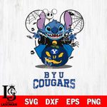 BYU Cougars Stitch Horror Halloween Svg Eps Dxf Png File, Digital Download, Instant Download