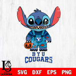 BYU Cougars Stitch Horror Halloween Svg Eps Dxf Png File, NCAA svg, Digital Download, Instant Download
