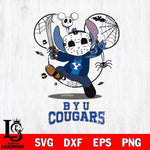 BYU Cougars Stitch jason voorhees Halloween Svg Eps Dxf Png File, Digital Download, Instant Download