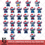 Baby Stitch Christmas NBA ALL TEAM SVG DXF EPS PNG file, Cut file cricut, Instant Download