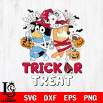 Ball State Cardinals Bluey Trick or Treat Halloween 2 Svg Eps Dxf Png File, Digital Download, Instant Download