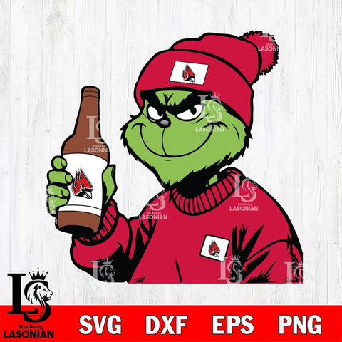 Ball State Cardinals Boujee Grinch 5 Svg Eps Dxf Png File, Digital Download, Instant Download