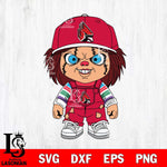 Ball State Cardinals Chucky Football Horror Halloween Svg Eps Dxf Png File, NCAA svg, Digital Download, Instant Download