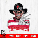 Ball State Cardinals Freddy Krueger Horror Halloween Svg Eps Dxf Png File, NCAA svg, Digital Download, Instant Download