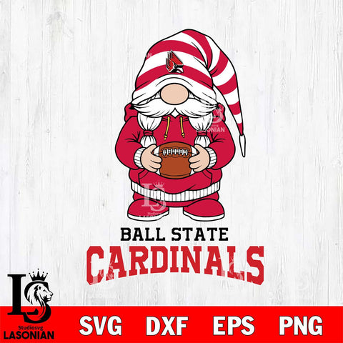 Ball State Cardinals Gnome Sport File Cut, NCAA SVG, Digital Download , Criucut , Silhouette