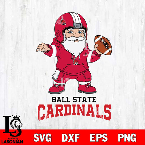 Ball State Cardinals Gnome football player File Cut, NCAA SVG, Digital Download , Criucut , Silhouette