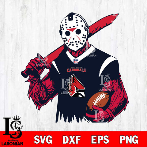 Ball State Cardinals Jason Voorhees Horror 11 Svg Eps Dxf Png File, NCAA svg, Digital Download, Instant Download