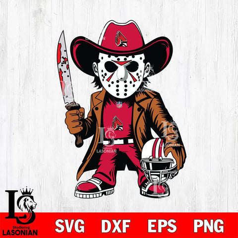 Ball State Cardinals Jason Voorhees Horror Svg Eps Dxf Png File, NCAA svg, Digital Download, Instant Download