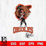 Baltimore Orioles Fan Girl Svg Eps Dxf Png File, Digital Download, Instant Download
