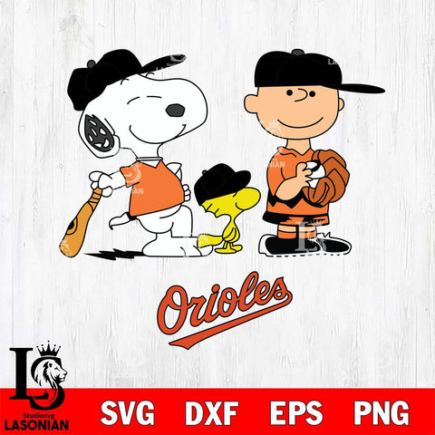 Baltimore Orioles Game the Peanuts Sport Svg Eps Dxf Png File, MLB File Cut,Digital Download,Instant Download,MLB Svg Files