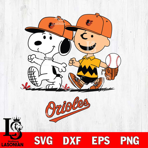 Baltimore Orioles Peanuts Sport walk Svg Eps Dxf Png File, MLB File Cut,Digital Download,Instant Download,MLB Svg Files