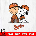 Baltimore Orioles snoopy and charlie brown sit baseball Svg Eps Dxf Png File, MLB File Cut,Digital Download,Instant Download,MLB Svg Files