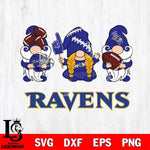 Baltimore Ravens 3 Gnomes Football Svg Eps Dxf Png File, Digital Download, Instant Download
