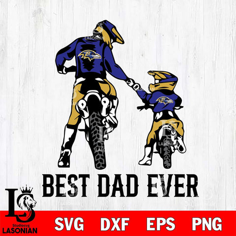 Baltimore Ravens Best Dad Ever Svg Eps Dxf Png File, Digital Download, Instant Download