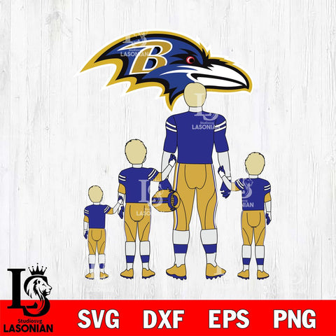 Baltimore Ravens Best Dad Ever , father day , DAD NFL 2 Svg Eps Dxf Png File, Digital Download, Instant Download