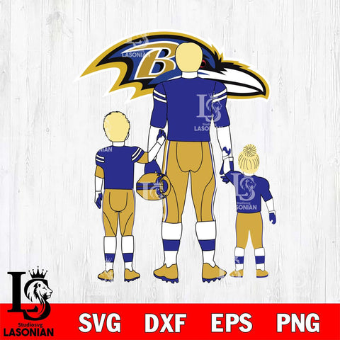 Baltimore Ravens Best Dad Ever , father day , DAD NFL 3 Svg Eps Dxf Png File, Digital Download, Instant Download