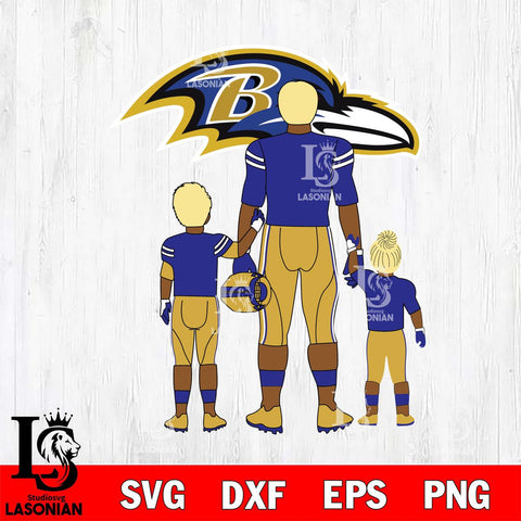 Baltimore Ravens Best Dad Ever , father day , DAD NFL 4 Svg Eps Dxf Png File, Digital Download, Instant Download