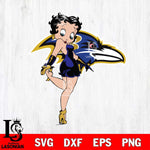 Baltimore Ravens Betty Boop Girl Fan Svg Eps Dxf Png File, Digital Download, Instant Download