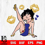 Baltimore Ravens Betty Boop Kiss And Lips Svg Eps Dxf Png File, Digital Download, Instant Download