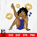 Baltimore Ravens Betty Boop Kiss And Lips SVG Svg Eps Dxf Png File, Digital Download, Instant Download