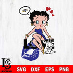 Baltimore Ravens Betty Boop Love Svg Eps Dxf Png File, Digital Download, Instant Download