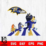 Baltimore Ravens Bluey 6 NFL Svg Eps Dxf Png File, Digital Download, Instant Download
