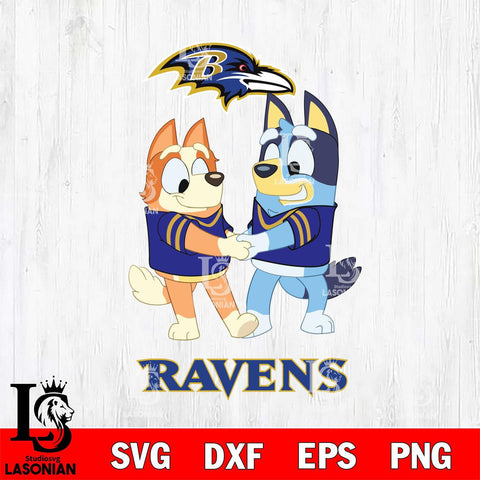 Baltimore Ravens Bluey Chilli Dance Svg Eps Dxf Png File, Digital Download, Instant Download