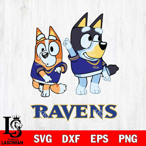 Baltimore Ravens Bluey Chilli Mode Dance Svg Eps Dxf Png File, Digital Download, Instant Download
