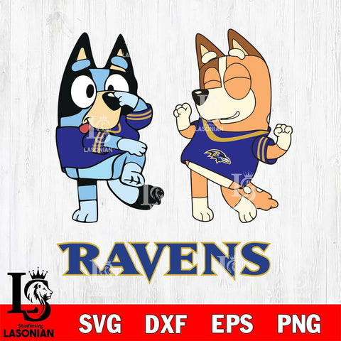 Baltimore Ravens Bluey Chilli Sport Svg Eps Dxf Png File, Digital Download, Instant Download