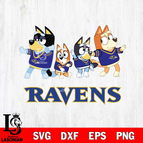 Baltimore Ravens Bluey Mode Dance Squats Svg Eps Dxf Png File, Digital Download, Instant Download