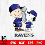 Baltimore Ravens Charlie Brown and Snoopy Champions Svg Eps Dxf Png File, NFL svg , Digital Download , Instant Download, Cricut File