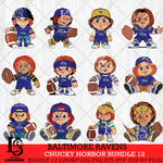 Baltimore Ravens Chucky Horror Bundle 12 SVG Svg Eps Dxf Png File, Bundle NFL svg, Digital Download, Instant Download