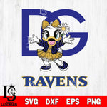 Baltimore Ravens Dolce And Gabbana Daisy Duck Disney Svg Eps Dxf Png File, Digital Download, Instant Download