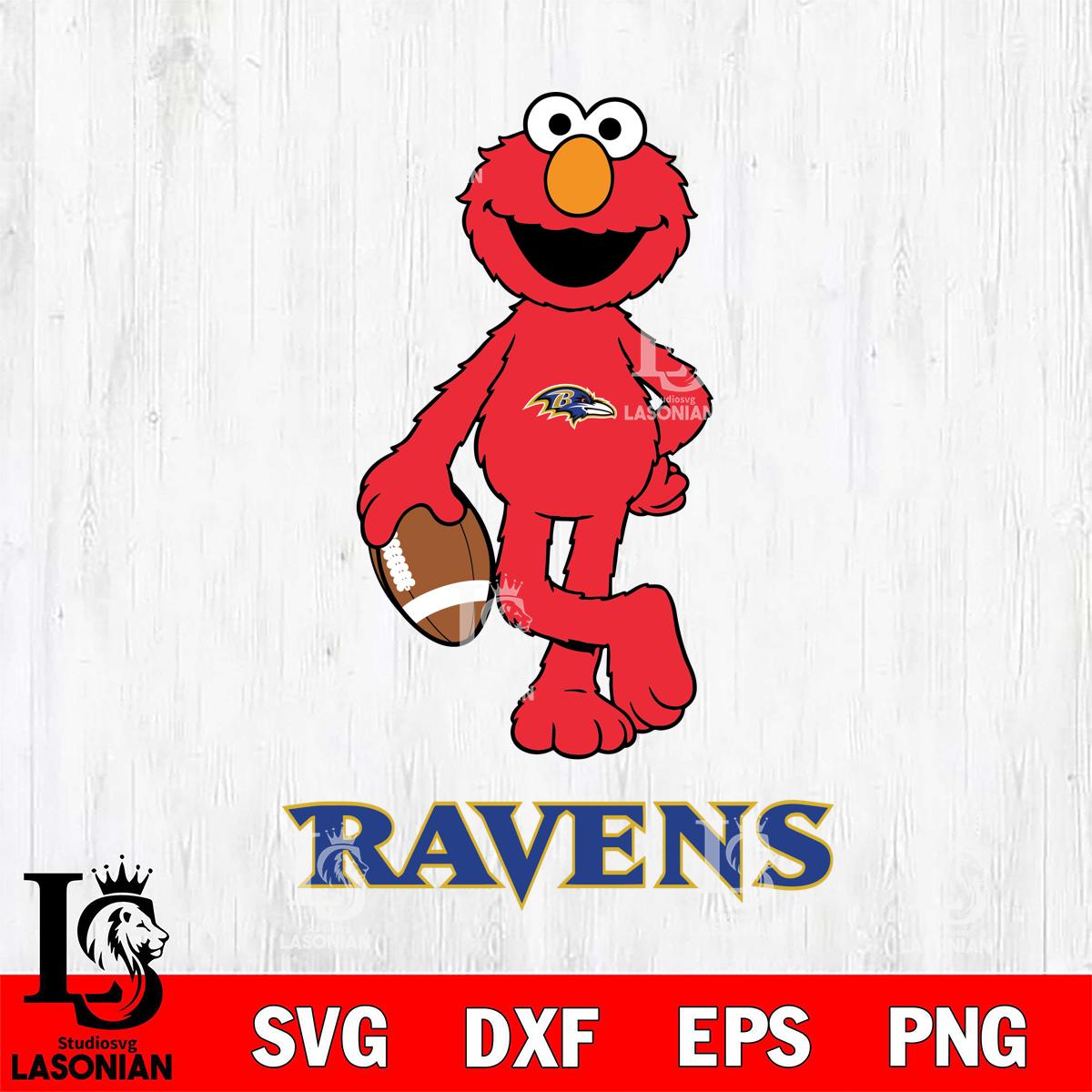 Baltimore Ravens Elmo rugby – lasoniansvg
