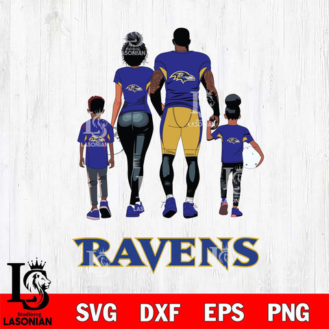 Baltimore Ravens Family Love Rugby SVG DXF EPS PNG FILE,NFL SVG, Father day Digital Download,Instant Download, Silhouette